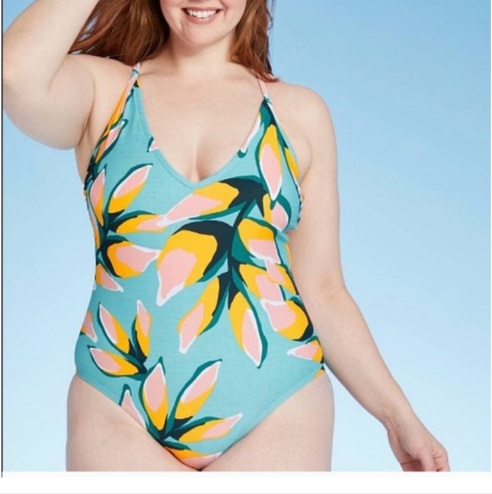 KONA SOL large medium coverage one piece swimsuit‎ size large